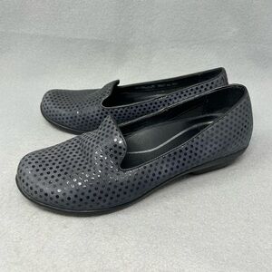 Dansko Olivia Navy Blue Suede Leather Polka Dot Comfort Loafers EU 37/US 6.5-7